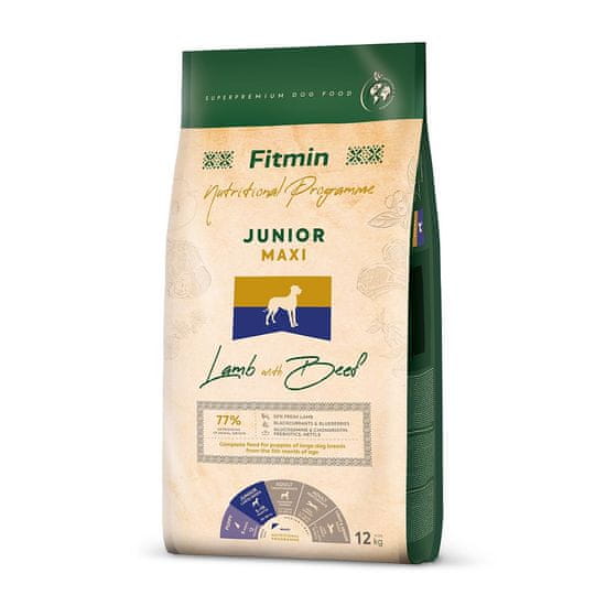 Fitmin Dog maxi junior lamb&beef - 12 kg