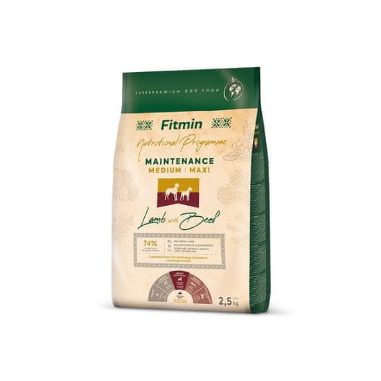 Fitmin Dog medium maxi maintenance lamb&beef - 2,5 kg