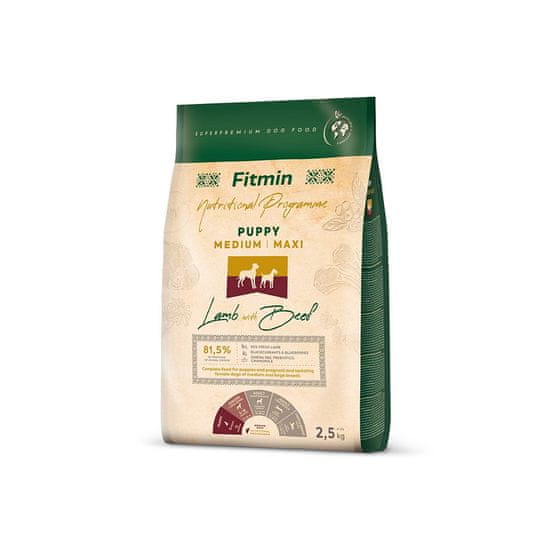 Fitmin Dog medium maxi puppy lamb&beef - 2,5 kg