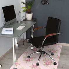 Kobercomat.cz Podložka pod kancelářskou židli růžová kytice 120x90 cm 2 cm