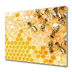 tulup.cz Skleněná krájecí deska Pracovní včely 2x30x52 cm