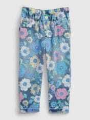 Gap Dětské džíny mom floral 12-18M