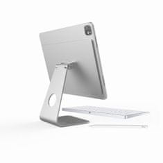 FIXED Hliníkový magnetický stojánek FIXED Frame pro Apple iPad Pro 12.9" (2018-2022) a iPad Air 13" (M2), stříbrný