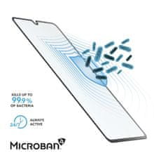 CellularLine Antimikrobiální ochranné tvrzené sklo Cellularline Antibiom pro Samsung Galaxy A71, černé