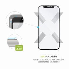 FIXED Ochranné tvrzené sklo FIXED Full-Cover pro Xiaomi Redmi Note 9 4G/ 9 Power, lepení přes celý displej, černé