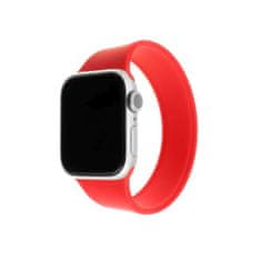 FIXED Elastický silikonový řemínek FIXED Silicone Strap pro Apple Watch 42/44/45/49mm, velikost S, červený