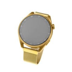 FIXED Síťovaný nerezový řemínek FIXED Mesh Strap s Quick Release 22mm pro smartwatch, zlatý