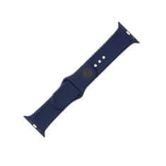 FIXED Set silikonových řemínků FIXED Silicone Strap pro Apple Watch 42/44/45/49mm, modrý