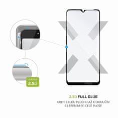 FIXED Ochranné tvrzené sklo FIXED Full-Cover pro Samsung Galaxy A12, lepení přes celý displej, černé