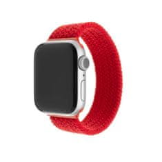 FIXED Elastický nylonový řemínek FIXED Nylon Strap pro Apple Watch 42/44/45/49mm, velikost L, červený