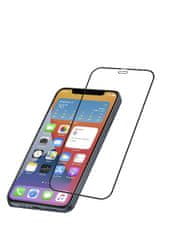 CellularLine Ochranné tvrzené sklo pro celý displej Cellularline CAPSULE pro Apple iPhone 12 Pro Max, černé