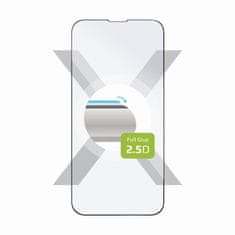 FIXED Ochranné tvrzené sklo FIXED Full-Cover pro Apple iPhone 13 Mini, lepení přes celý displej, černé