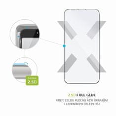 FIXED Ochranné tvrzené sklo FIXED Full-Cover pro Apple iPhone 13 Mini, lepení přes celý displej, černé