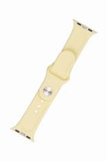 FIXED Set silikonových řemínků FIXED Silicone Strap pro Apple Watch 38/40/41mm, světle žlutý