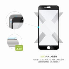 FIXED Ochranné tvrzené sklo FIXED Full-Cover pro Apple iPhone 7/8/SE (2020/2022), lepení přes celý displej, černé