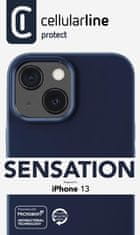 CellularLine Ochranný silikonový kryt Cellularline Sensation pro Apple iPhone 13, modrý
