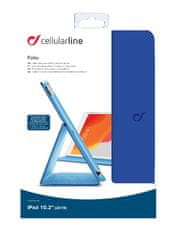 CellularLine Pouzdro se stojánkem Cellularline Folio pro Apple iPad 10,2" (2019/2020/2021), modré