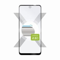 FIXED Ochranné tvrzené sklo FIXED Full-Cover pro Motorola Moto E22s, lepení přes celý displej, černé