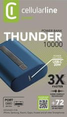 CellularLine Powerbanka Cellularline Thunder 10 000 mAh, modrá
