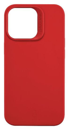 CellularLine Ochranný silikonový kryt Cellularline Sensation pro Apple iPhone 14 PRO MAX, červený