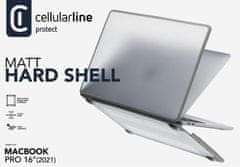 CellularLine Tvrzený ochranný kryt Cellularline Matt Hard Shell pro Apple MacBook PRO 16'' (2021), transparentní
