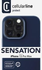 CellularLine Ochranný silikonový kryt Cellularline Sensation pro Apple iPhone 13 Pro Max, modrý