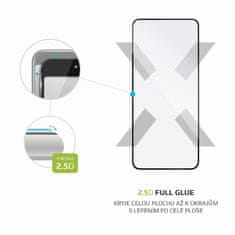 FIXED Ochranné tvrzené sklo FIXED Full-Cover pro Vivo Y01, lepení přes celý displej, černé