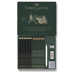 Faber-Castell Grafitová tužka Pitt Monochrome Graphite sada 20 kusů