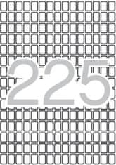 Apli Etikety, zaoblené rohy, 8 x 12 mm, 3375 ks/bal., A5, 01857