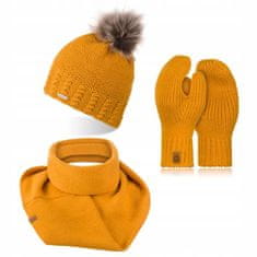 Brødrene Brodrene Honey Winter Set 3V1 Čepice, Komínky