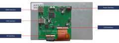 DWIN Displej pro Raspberry Pi LCD 7" 800x480 HDMI s kapacitním dotykovým panelem