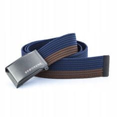 Brødrene Brodrene Belt Navy Blue Brown Stripes 95 Cm