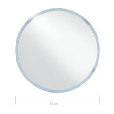 Greatstore Koupelnové zrcadlo s LED osvětlením 70 cm
