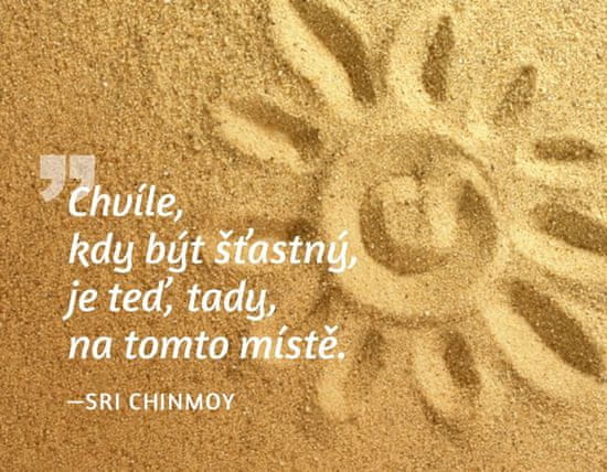 Chinmoy Sri: Magnet na lednici - Chvíle, kdy být šťastný, je teď, tady, na tomto místě.