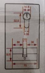 UNIHOUSE Zámková vložka 70mm