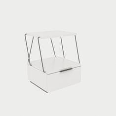 Hanah Home Noční stolek Tekoba - White, Bílá