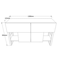 ASIR GROUP ASIR Komoda ML2 borovice