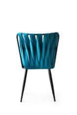 Hanah Home Sada židlí (2 kusy) Kuşaklı - 228 V2, Černá, Modrá