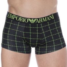 Emporio Armani Pánské boxerky 111290 2F535 17721 černá - Emporio Armani černá vzor M