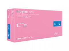 MERCATOR MEDICAL Nitrilové rukavice Mercator NITRYLEX růžové, nepudr., 100 ks Velikost: S
