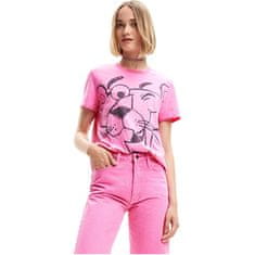 Desigual Dámské triko Ts Pink Panther Regular Fit 23SWTK813056 (Velikost S)