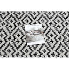 eoshop Moderný koberec MUNDO E0621 geometrický outdoor béžová / černý (Velikost: 160x220 cm)