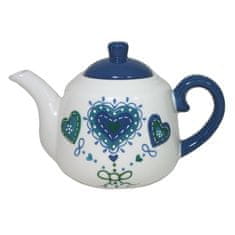 Goba Keramická konvička na čaj modrá 2000622