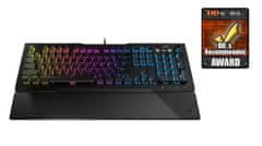 Roccat mechanická herní klávesnice Vulcan 121 AIMO, Red Titan Linear, RGB, US Layout, černá