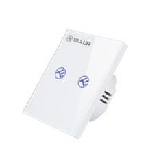 Tellur WiFi Smart Spínač, 2 porty, 1800 W, 10 A, bílý