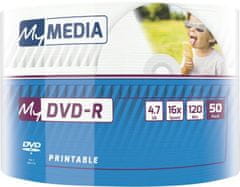 Diskus DVD-R My Media 4,7 GB 16x Printable 50-spindl