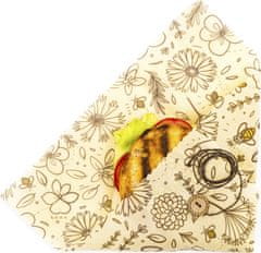 Vobrousek VOBROUSEK VÝLETNÍK - voskovaný ubrousek s knoflíkem (28x28 cm) Barevné provedení: Přezimující ptáčci