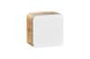 COMAD Koupelnová závěsná skříňka Aruba 831 1D dub craft zlatý/bílý lesk