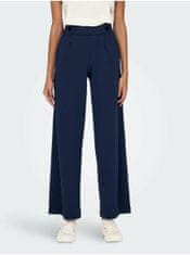 Jacqueline de Yong Tmavě modré dámské široké kalhoty JDY XL/32