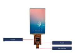 LCD 4,3" 800x480 rezistivní dotykový panel HMI